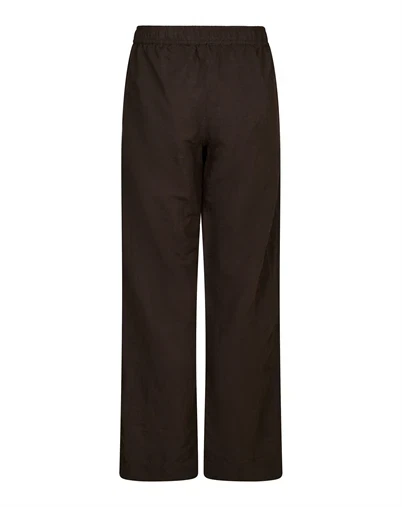 Neo Noir - Sonar Linen Bukser - Dark Brown 